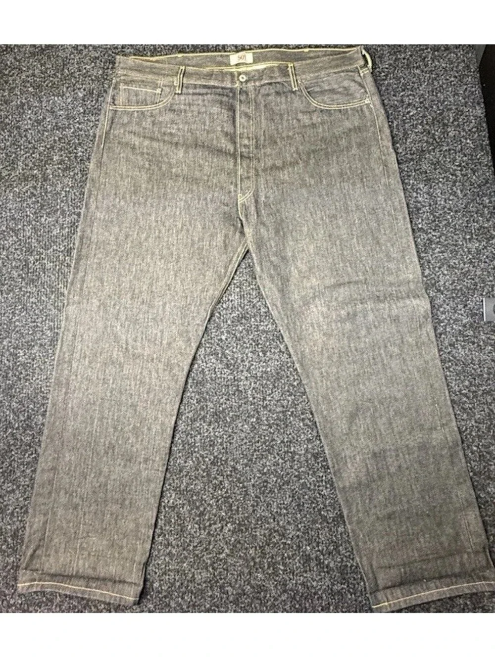 Levi's Men's Dark Wash Blue Straight Fit Cotton Denim Jeans Regular Rise
